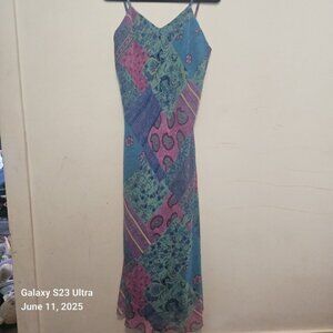 Vintage Y2K 90s Maxi‎ Patchwork Medium Floral Printed Boho